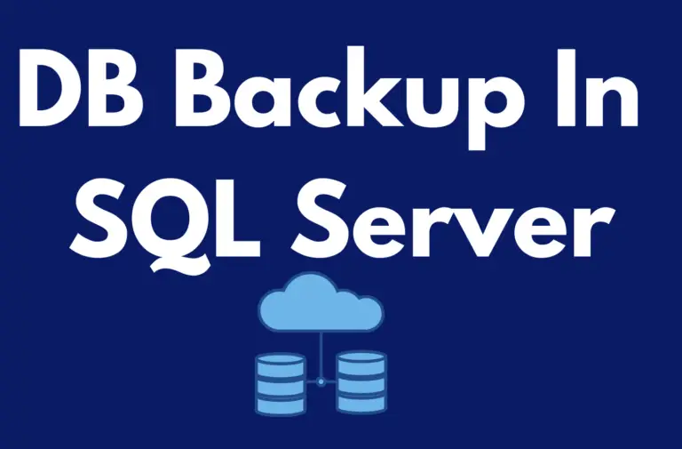 sql server db backup